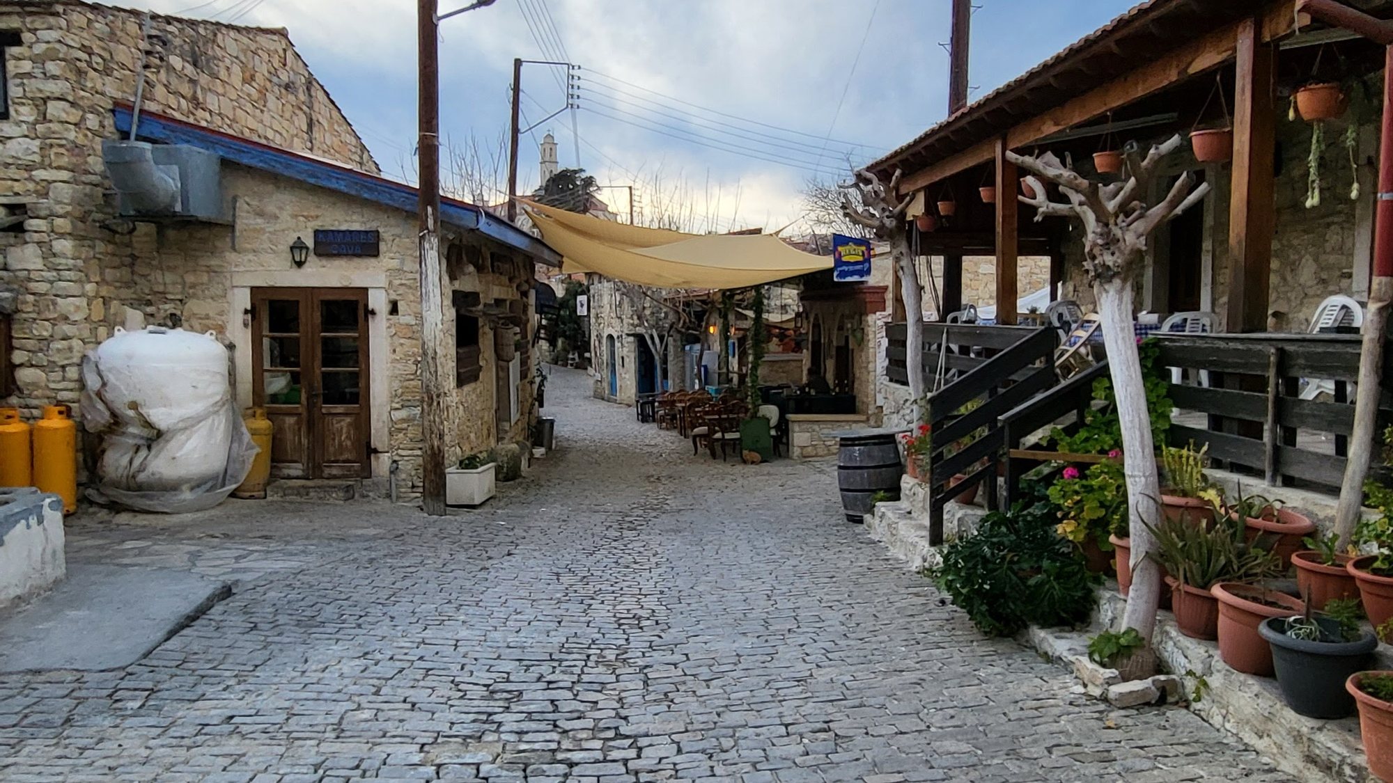 Tavernas on the cobbles
