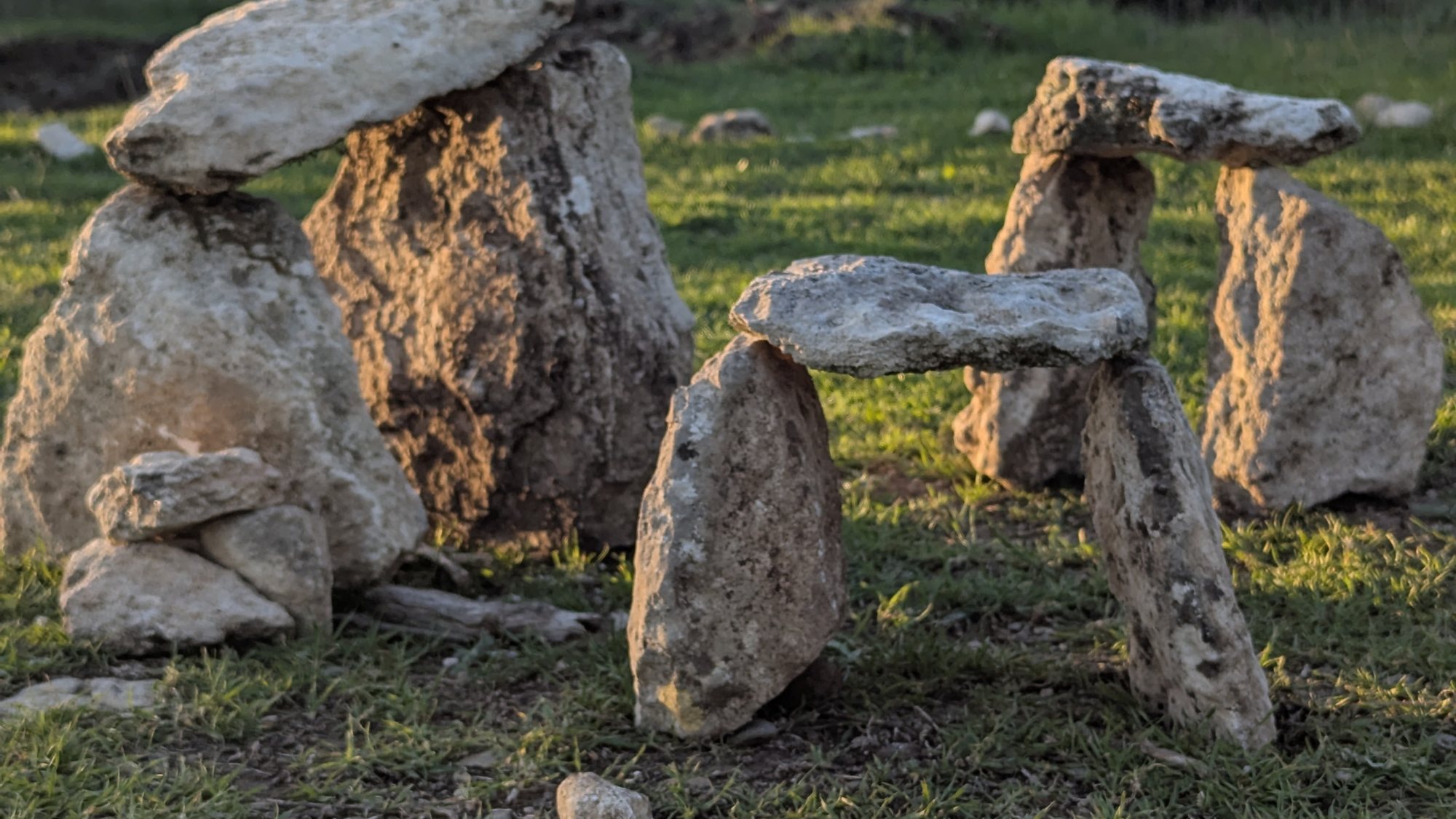 Standing stones on the trail