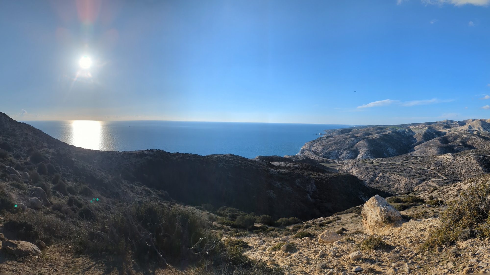 Over the ridge to the sea